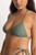 Rhythm Classic Slide Tri Bikini Top Womens in Olive