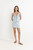 Rhythm Ginger Mini Skirt Womens in Light Blue