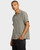 RVCA Vacancy Stripe Short Sleeve Shirt Mens in Light Olive