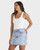 Roxy Shine Denim Mini Skirt Womens in Beau Blue