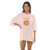 Sisstrevolution Isla Boyfriend Knit Tee Womens in Pink Glow