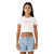 Santa Cruz Groovy Stack Front Baby Tee Girls in Cream