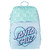 Santa Cruz Checker Heart Dot Backpack Girls in Aqua Check