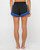 Rusty Elastic Panel Crank Boardshort Womens in Coal