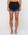 Rusty Elastic Panel Crank Boardshort Womens in Coal