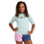 Roxy Essentials Lycra Rashvest Girls in Plume Blue