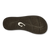 OluKai Tuahine Thongs Mens in Dark Wood Dark Wood
