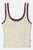 Brixton Off Duty A-Tank Womens in Floral Pointelle