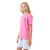 Santa Cruz MFG Retro Dot Reverse Tee Girls in Pink