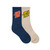 Santa Cruz Summer 76 Stack Crew Sock 2 Pack Boys 2-8US in Dark Blue Natural