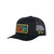 The Mad Hueys Frothy Fanging Twill Trucker Hat in Black