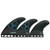 Futures AM1 Techflex Medium 5 Fin Set in Black Blue
