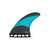 Futures AM1 Techflex Medium 5 Fin Set in Black Blue