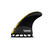 Futures John John Florence Techflex Medium Thruster Fin Set in Digi Yellow