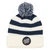 Santa Cruz Reverse Dot Patch Bobble Beanie Boys in Dark Blue Stripe