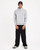 Billabong Adiv Mock Pop Hoodie Mens in Light Grey Heather