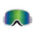 Dragon DX3 OTG Low Bridge Goggle in White Lumalens Green Ion