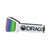 Dragon DX3 OTG Low Bridge Goggle in White Lumalens Green Ion