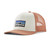 Patagonia Kids Trucker Hat in P6 Logo Birch White