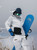 Burton Gore-Tex Carbonate Anorak Jacket Mens in Grey Cloud Silver Sconce