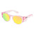 Carve Chippy Sunglasses in Safety Crystal Pink Frame Polarised Iridium Lens
