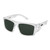 Carve Volley Sunglasses in Safety Gloss Clear Frame Grey Lens