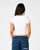 Rusty Horny Devil Baby Tee Womens in White