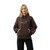 Afends Reality Check Boxy Hoodie Womens in Coffee