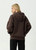 Afends Reality Check Boxy Hoodie Womens in Coffee