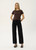 Afends Carmen Baby Ringer Tee Womens in Coffee Black