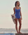Roxy Kauai Boyleg One Piece Swim Womens in Cobalt