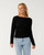 Rip Curl Bossa Nova Textured Long Sleeve Tee Womens in Black