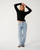 Rip Curl Bossa Nova Textured Long Sleeve Tee Womens in Black