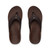 Reef Leather Offshore Thongs in Dark Brown