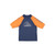 Quiksilver On Tour Short Sleeve Rashvest Junior Boys in Jaffa Orange