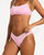 Roxy Swell High Leg Cheeky Bikini Pant Womens in Pink Frosting