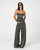 Rusty Sister Bronson Low Rise Wide Leg Pant Womens in Savanna Pink A Boo