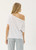 Afends Sabina Off Shoulder Tee Womens in White