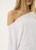 Afends Sabina Off Shoulder Tee Womens in White
