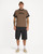 Billabong Creed Panel Tee Mens in Cava
