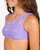 Roxy The Girls Crop Top Swim Set Girls in Dahlia Purple