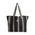 Roxy Anti Bad Vibes Tote Bag in Anthracite Hibiscus Real Stripes Spaced