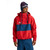 Burton 50/50 80s Powdershell 3L Jacket Mens in Selvedge Blue Performer Red