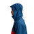 Burton 50/50 80s Powdershell 3L Jacket Mens in Selvedge Blue Performer Red