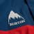 Burton 50/50 80s Powdershell 3L Jacket Mens in Selvedge Blue Performer Red