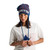 Burton 50/50 80s Earflap Beanie in Selvedge Blue Performer Red Stout White