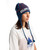 Burton 50/50 80s Earflap Beanie in Selvedge Blue Performer Red Stout White