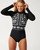 Rip Curl G-Bomb 1MM Long Sleeve BZ Springsuit Womens in Black Bone