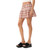 Afends Poppi Seersucker Mini Skirt Womens in Desert Check