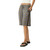 Afends Alexa Longline Short Womens in Cedar Blue Check